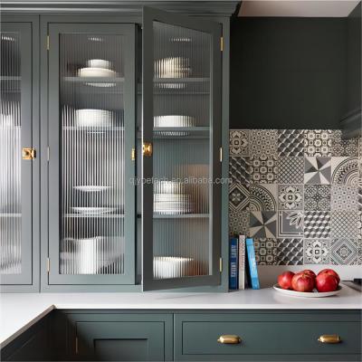 China Bronze and Gray Moru Tempered Glass Shelves for Kitchen Cabinet 8mm Clear/Gray Color for sale