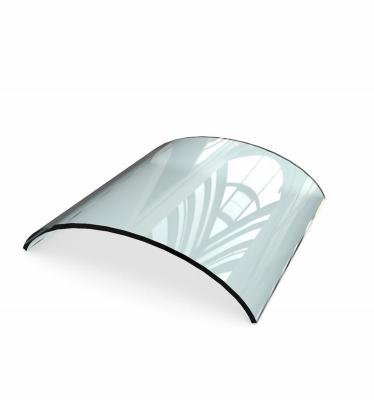 China Hotel Curved Clear Tempered Glass Panels for Shopping Mall Building 3mm-12mm Thickness for sale