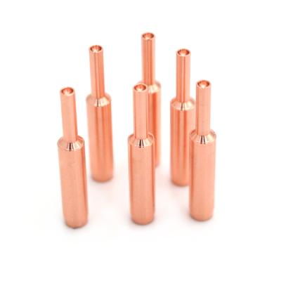 China Customized Machining Aluminum CNC Parts CNC Machining Red Copper Turning Precision Parts for sale