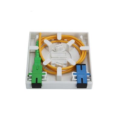 China Information FTTH Fiber Panel 86 FTTH Panel Indoor Type - 2 Core Distribution Box Without Adapters for sale