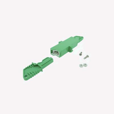 China FTTH Outlets Temperature Stability Excellent Singlemode Fiber Opitc Adapter E2000 / APC for sale