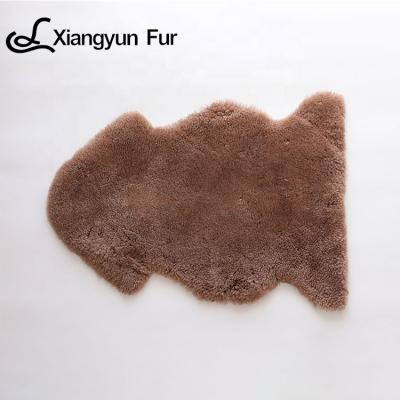 China Household Bedroom Decoration Alfombras De Piel Super Sheepskin Fur Area Rug Soft Smooth Feeling Modern Soft Carpets for sale