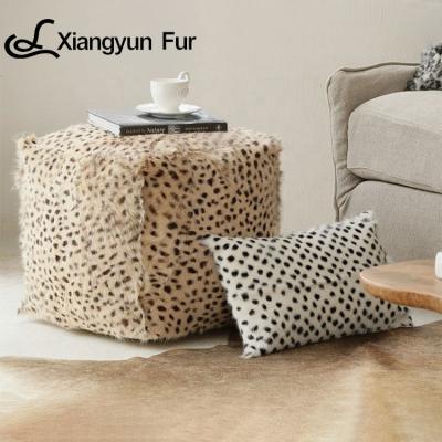 China Other Design Stool Fur Stool Mongolian Bar Nordic Contemporary Luxury Style Small Low Stool for sale