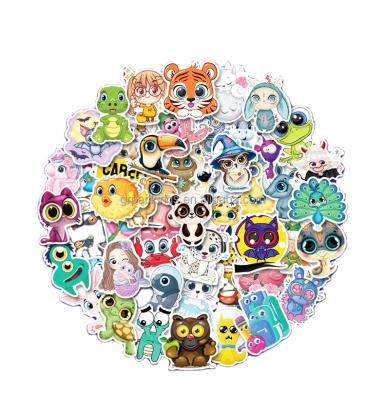 China 50Pcs Sticker Cartoon Graffiti Decorative Sticker For Kids Notebook Laptop Decorate Cute Animals Stickers for sale