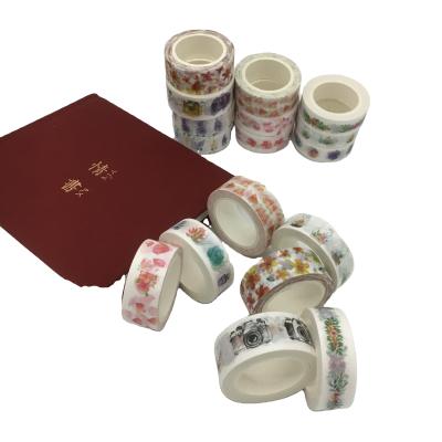 China High Quality Japanese DIY Kawaii Stationery Assorted Designs Colorful Planner Washi Tape for sale