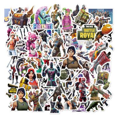 China Waterproof Internet Game Cartoon Vinyl Sticker For Laptop Skateboard Panel Decal Stickers Laptop Anime Sticker for sale