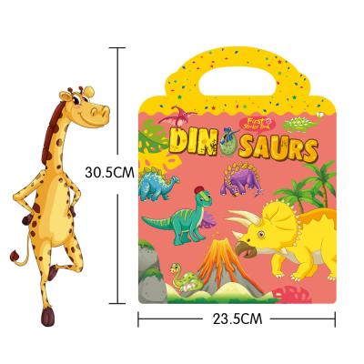 China Eco-Friendly Decorative Sticker Kids Activity DIY Sticker PUZZLE Toys 8 Designs Gift Sticker Book For Kids for sale