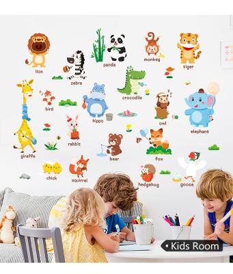 China Cute WALL STICKER 10 Designs Wall Sticker For Kids Room Removable Kids Room Decoration Stickers Wall Decor for sale