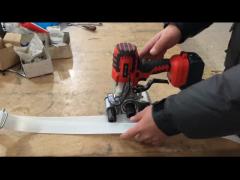 Effortless and Convenient Battery Powered Plastic Strapping Tool for Quick Strapping