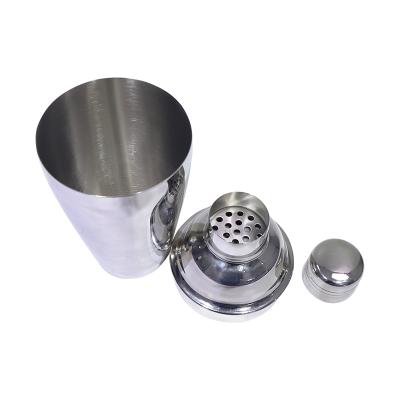 China Mixer Standing Stainless Steel Cocktail Shaker Bar Tools Whiskey Beverage Disposable Wine Drinks for sale