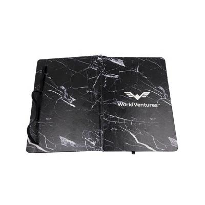 China Custom Durable Promotional LOGO Printed Hardcover Spiral Notebook With Pen for sale