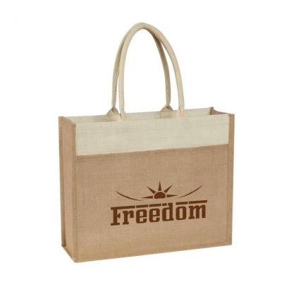 China Good Quality Eco - Friendly Customized Organic Reusable Jute Shopping Bag for sale