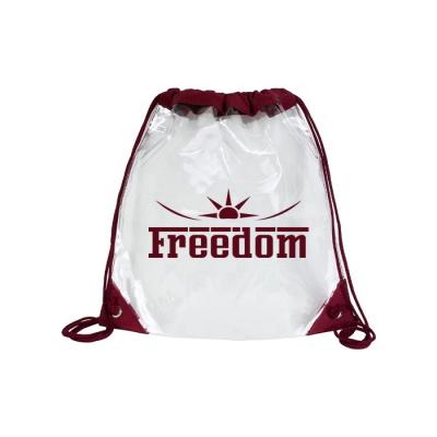 China Wholesale Custom Drawstring Bag Cheap Eco-friendly Promotion PVC Mini Drawstring Pouch Waterproof for sale