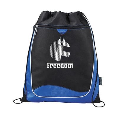 China Custom Made Eco - Friendly Non Woven Fabric Drawstring Shopping Bag Promotional Cheap Sports Gym Backpack for sale