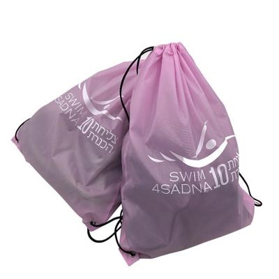 China Eco-Friendly Wholesale Promotional Custom Waterproof Drawstring Backpack Polyester Drawstring Bag for sale