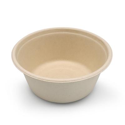 China 100% Competitive Price ECO Competitive Price Compost Paper Bowl 1000ml Biodegradable Green Disposable Round Bagasse Sugarcane Pulp Noodle Bowl 1000ml Within 90 Days for sale