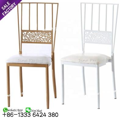 China Hotel chair commercial use gold design bel chiavari chair stackable wedding event furniture for party for sale