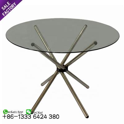 China Cheap round cake topper modern glass wedding table wedding event furniture decorating table for event for sale