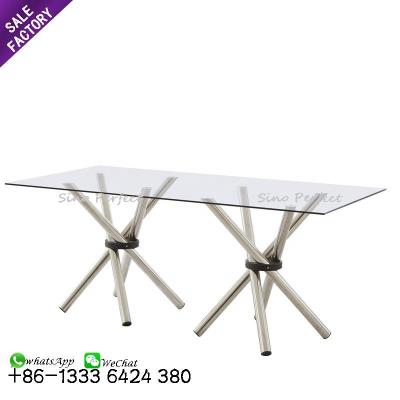 China Hot Selling Modern Wedding Table Decor Furniture Set Wedding Table Top Glass Cake Display For Party for sale