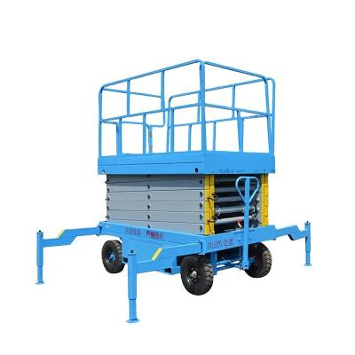 China Machinery Repair Shops 4m 300kg Upright Scissor Lift  Mobile Electric Scissor Lift for Sale for sale