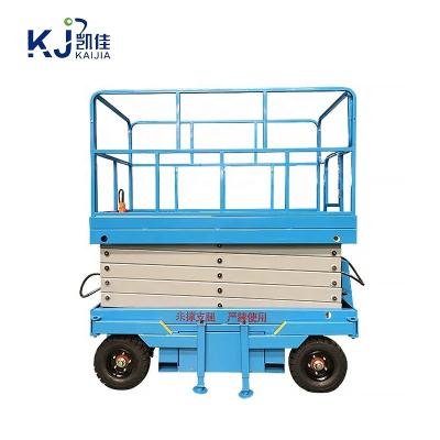 China Machinery Repair Shops 6m 300kg Upright Scissor Lift  Mobile Electric Scissor Lift for Sale for sale