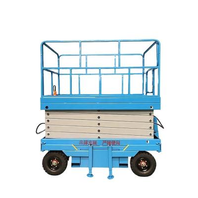 China Machinery Repair Shops 10m 1000kg electric scissor lift Upright Scissor LiftMobile Electric Scissor Lift for Sale for sale