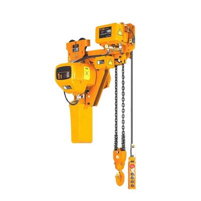 China 0.5 ton380 V electric chain Low headroom hoist with trolley Liftling Equipment for sale