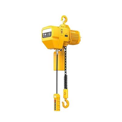 China 1 ton  3 meter construction monorail electric chain hoist with hoook Liftling Equipment for sale