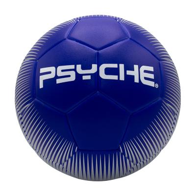 China Durable Official Custom Football Size 5 For Kids Blue Ball Official Size Discoloration Football Boy Training Gameplay for sale