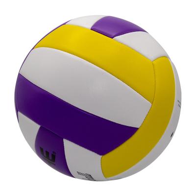 China Official Manufacturer Durable Custom Soft Touch Beach Volleyball Standard Size 5 Rubber Machine Stitched Volleyball For Competition for sale