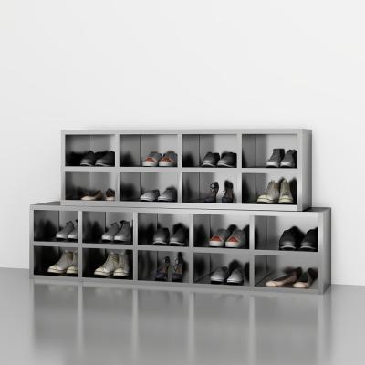 China (Size)Adjustable Single Multilayer Customized Shoe Cabinet Home Used Steel Shoe Cabinet for sale