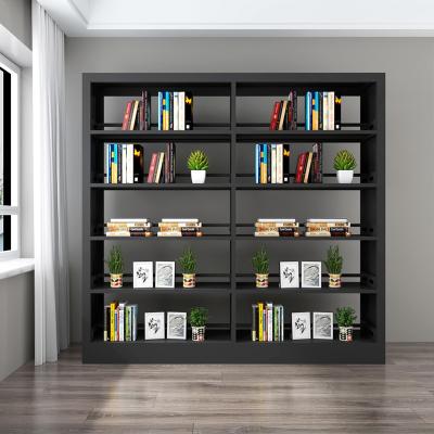 China (Size) Adjustable Easy Assemble Simple Steel Bookcase Furniture Modern Style Metal Book Rack for sale