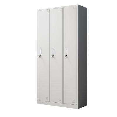 China Morden Used 3 Door High Quality Steel Locker Luoyang Metal Cabinets Metal European Style Lockers for sale