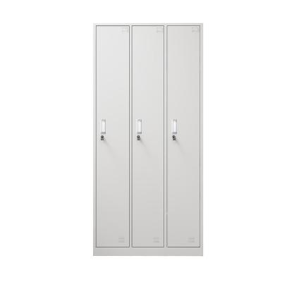 China OEM Foldable Simple White Steel Metal Locker China Metal Frame Closet Wardrobe Vendor Modern Factory Locker for sale