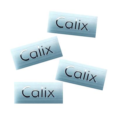 China Waterproof logo sticker electroform nickel sticker metal logo for sale