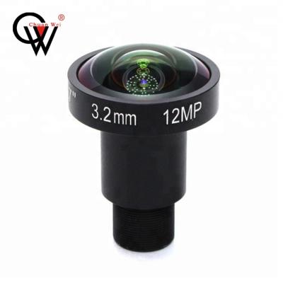 China High Quality CW 3.2mm M12 Mount 12MP CCTV Wide Angle Lens None for sale