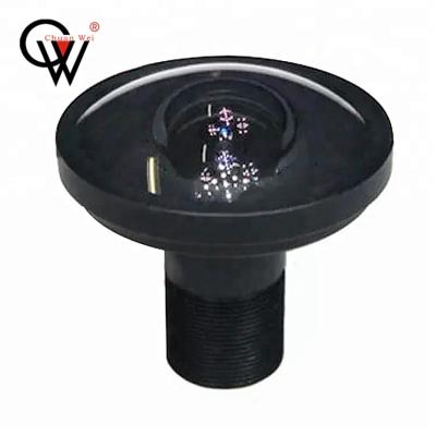 China High Quality Metal + Optical Glass Wide Angle Lens 1.58mm F2.0 8MP Fisheye Lens CCTV Lens for sale