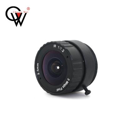 China Metal + CW 3MP 2.5mm CS lens suitable for both1/2.5