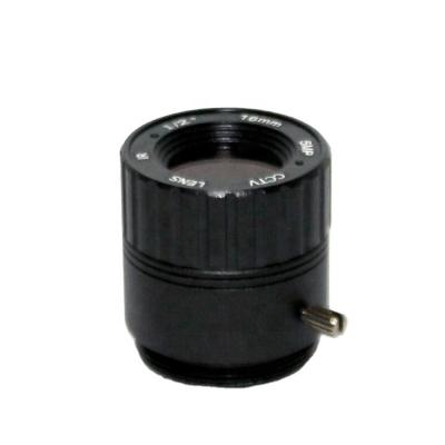 China Metal + Optical Glass 16mm 5MP F1.8 CS Mount Lens CCTV Fixed Camera Lens for sale