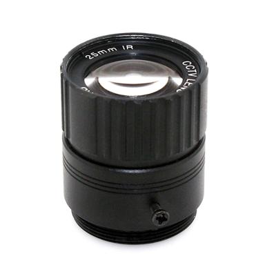 China Metal + CW 3MP 25mm Optical Glass CS Lens HD CCTV Camera Lens 14 Degree IR HD Security Camera Lens For for sale