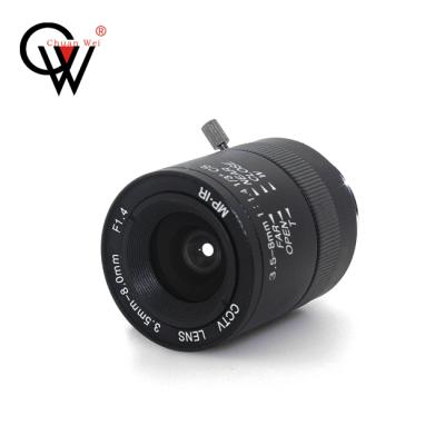 China Metal + Manual CW Lens F1.4 CW Lens 3.5-8mm CS Mount Varifocal CCTV Lens For CCTV Security Cameras for sale