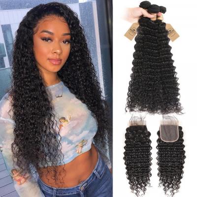 China Bulk and Wholesale Virgin Brazilian Silky Straight Raw Indian Human Hair Unprocessed Human Hair,Brazilian Hair Bundles with Closure for sale