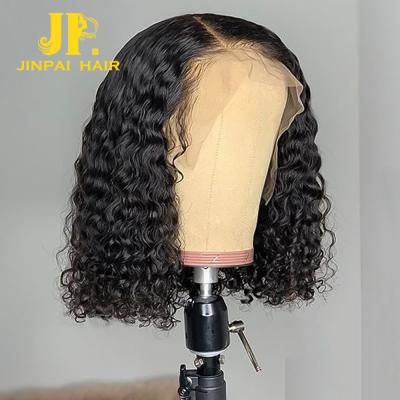 China Short Deep Curly Lace Front Wigs, Hair Lace Front Wigs Pre Plucked With Baby Hair, Italian Wave Remy Hair Lace Front Wig Wholesale Seller for sale