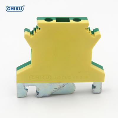 China Juction Box Terminal Block RUSLKG 2.5 Din 0441025 Din Rail Ground Ground Modular Terminal Block Connector for sale