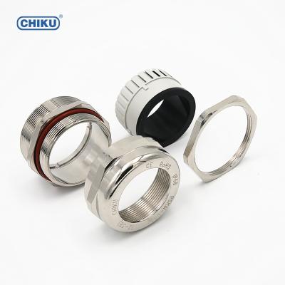 China Waterproof IP68 Metal Cable Gland H59 Nickel Plated Brass Cable Seal Sealing Part Cable Tightly M50 for sale