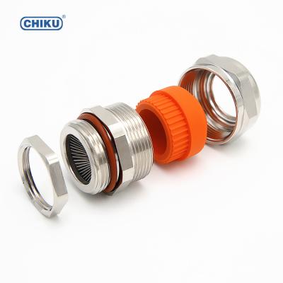 China Sealing Part Plug Firmly Cable EMC M16 M18 M20 M25 M27 M32 M36 M39 Cable Gland Nickel Plated Brass IP68 Cable Seal for sale