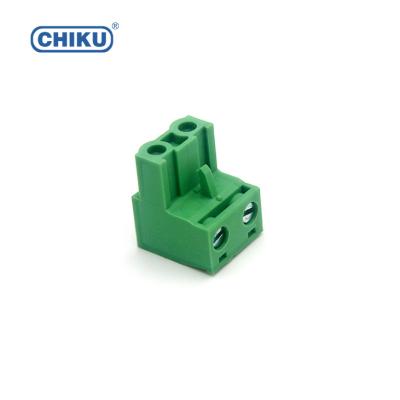 China Electrical power distribution box PCB plug-in terminal block and pitch 2P screw etc. 7.62mm for sale