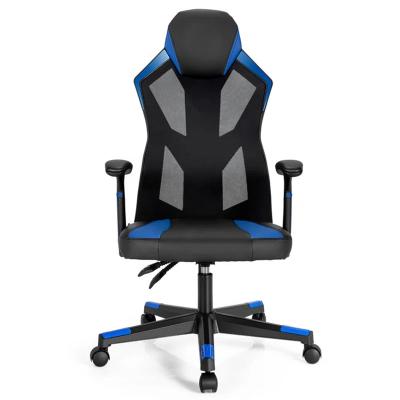 China Swivel Adjustable Cheap Ergonomic Breathable Mesh Blue (Height) Computer Desk Chair Packing Silla Gamer Gaming Chair With Massage Lumbar Support for sale