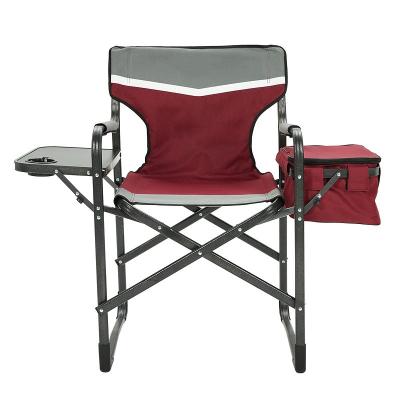 China Modern Camping Folding Chair Directors Chair Heavy-duty Oversized Portable with Side Table Pocket for Beach Fishing Travel Picnic for sale