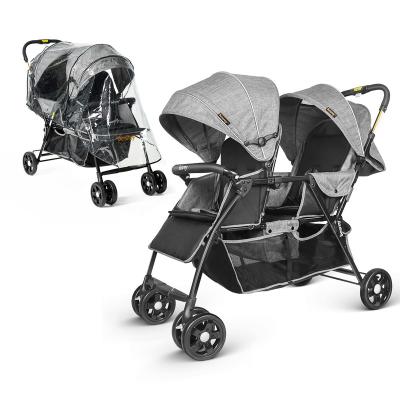 China UK Multi-Functional Purpose Easy Folding With One Hand Baby Strollers Fabric High Quality Twin Doubles Baby Stroller Wheels For Special Tasks for sale